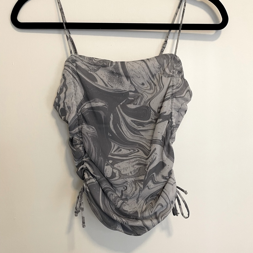 Urban Outfitters Grey “marble swirl” tank top